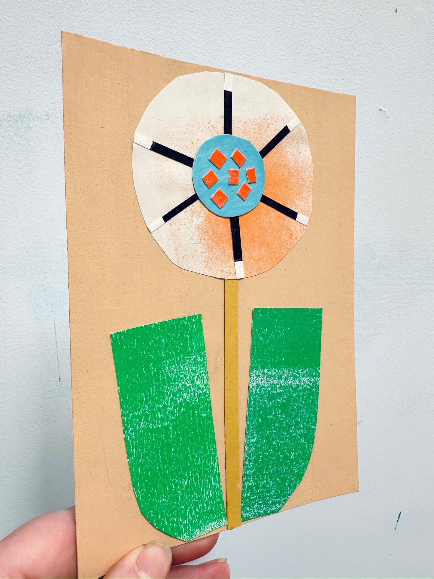 Flower 2, paper - 5x7"
