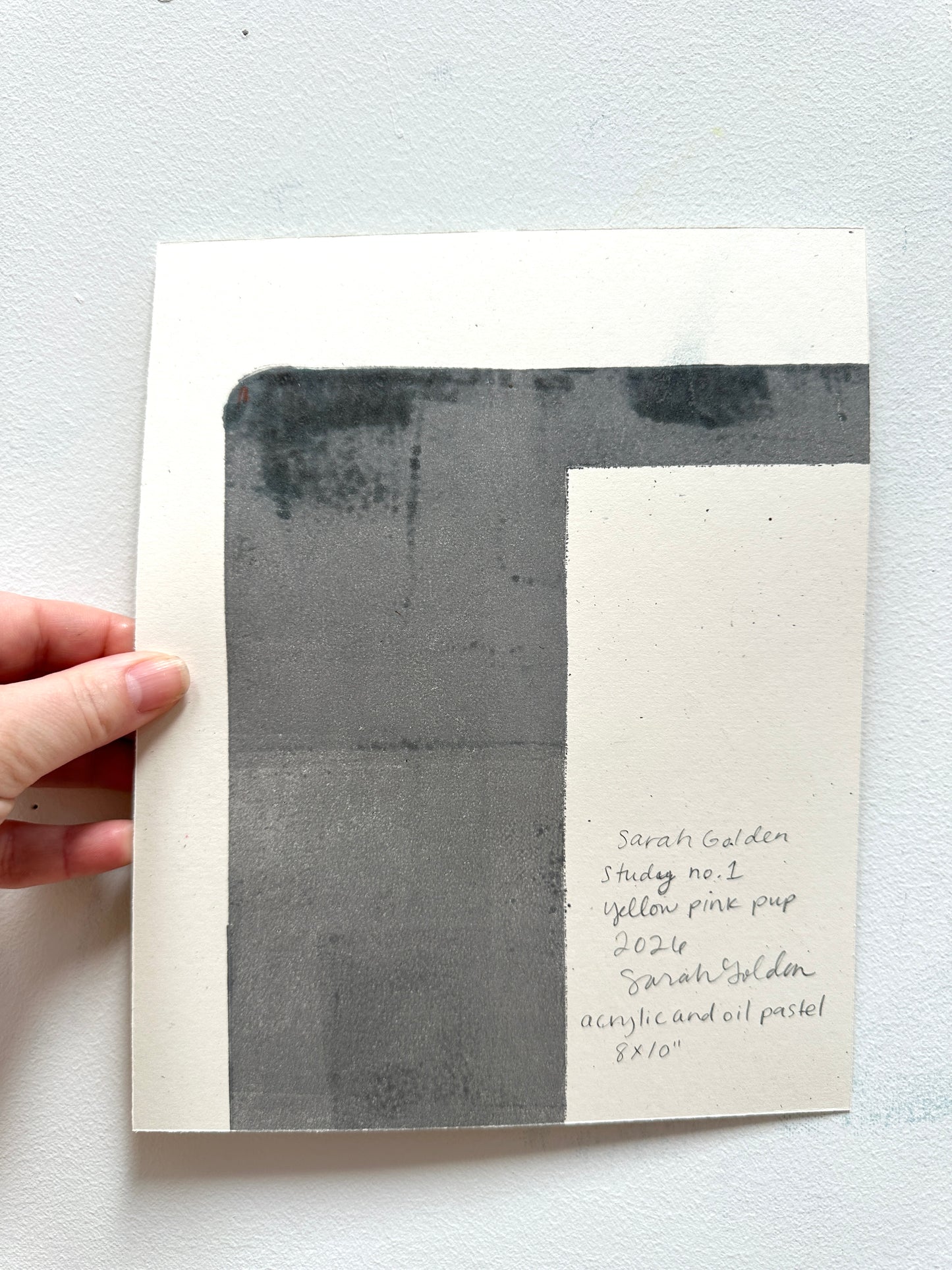 Studio Studies No. 1: Original Poodle Dog Painting on Paper, 8x10"