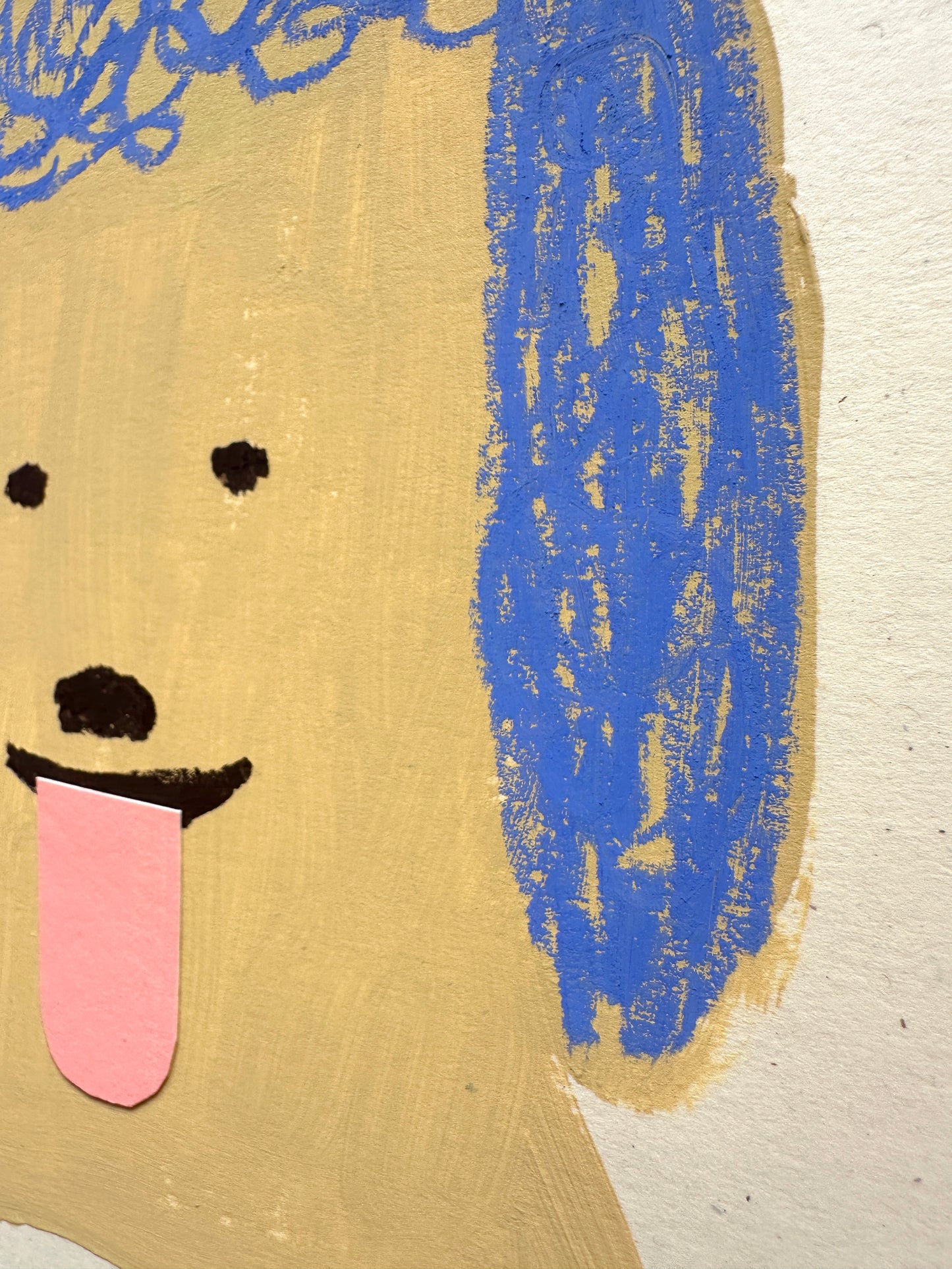 Studio Studies No. 5: Original Poodle Dog Painting on Paper, 8x10"