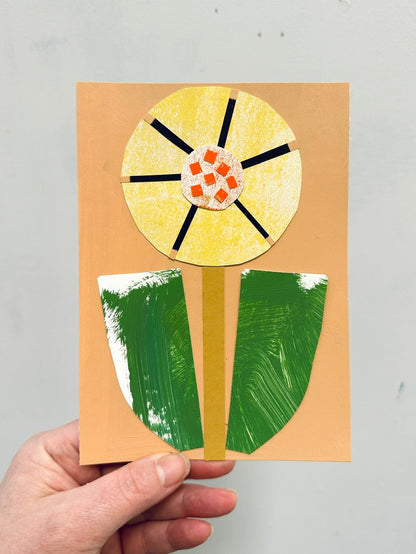 Flower 1, paper - 5x7"