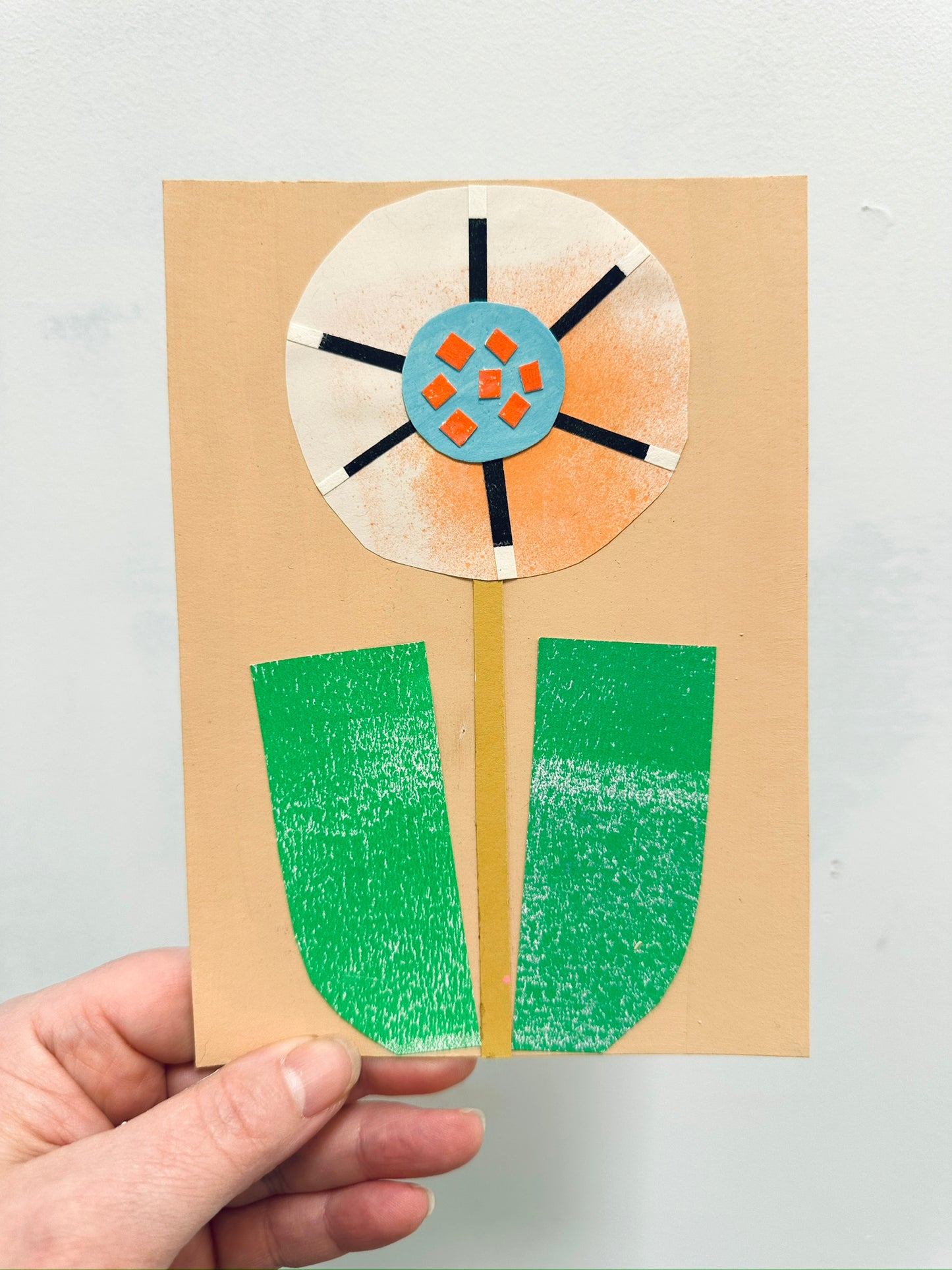 Flower 2, paper - 5x7"
