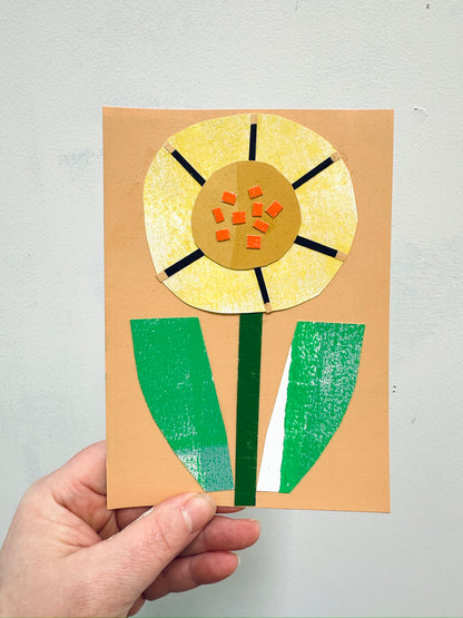 Flower 3, paper - 5x7"