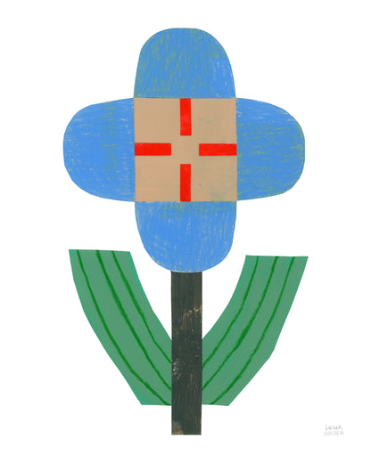Flower Collage Print no.8