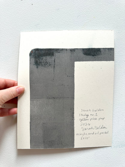 Studio Studies No. 1: Original Poodle Dog Painting on Paper, 8x10"