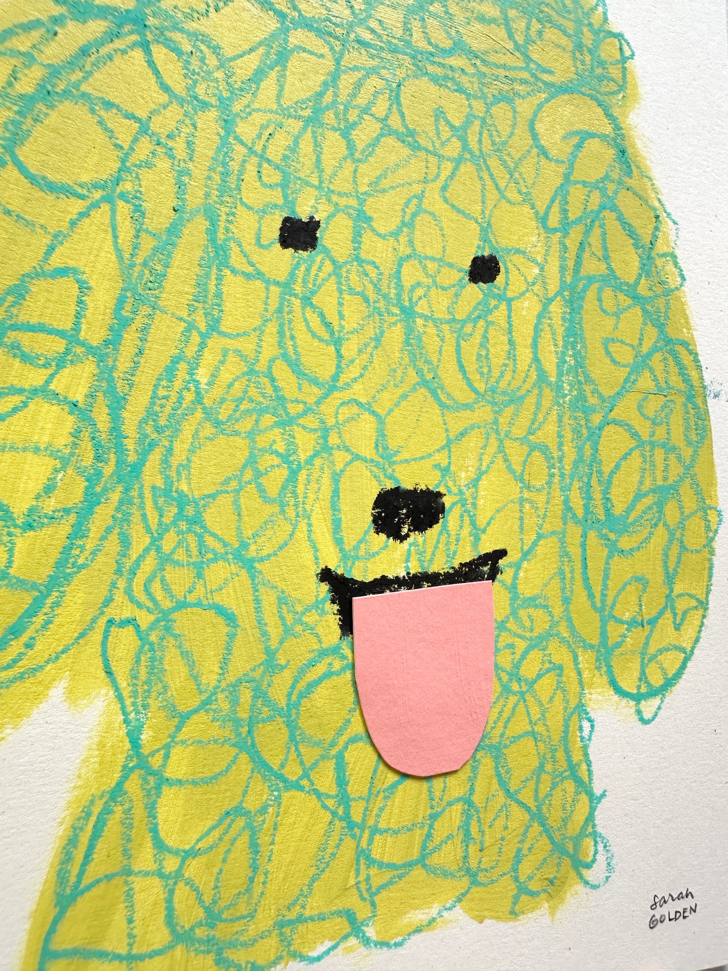 Studio Studies No. 4: Original Poodle Dog Painting on Paper, 8x10"