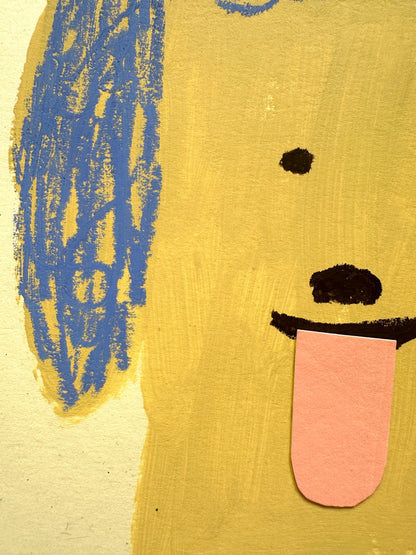 Studio Studies No. 5: Original Poodle Dog Painting on Paper, 8x10"