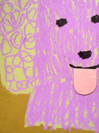 Studio Studies No. 3: Original Poodle Dog Painting on Paper, 8x10"
