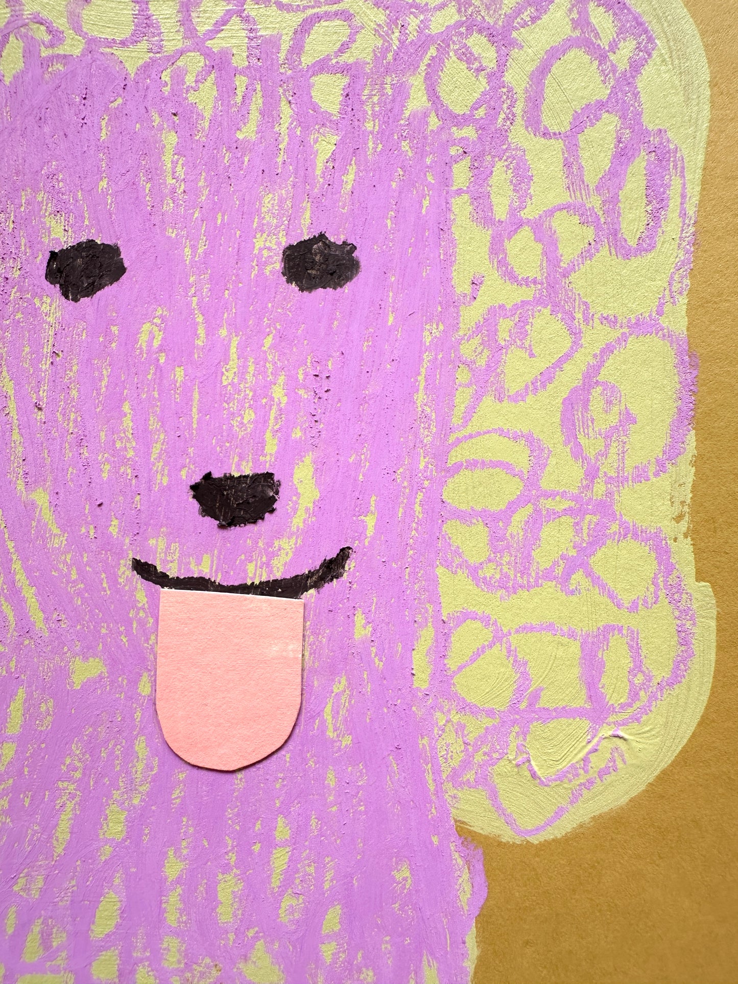 Studio Studies No. 3: Original Poodle Dog Painting on Paper, 8x10"