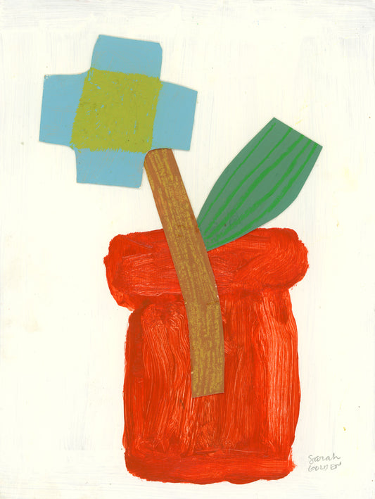 Collage Bouquet 2 Study, paper 6x8"