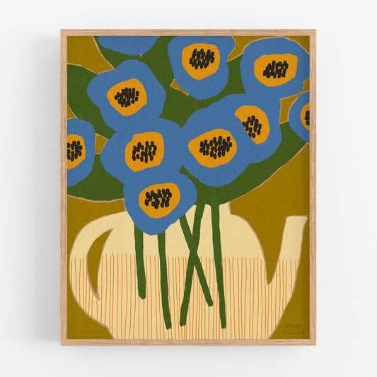 Teapot Bouquet Print