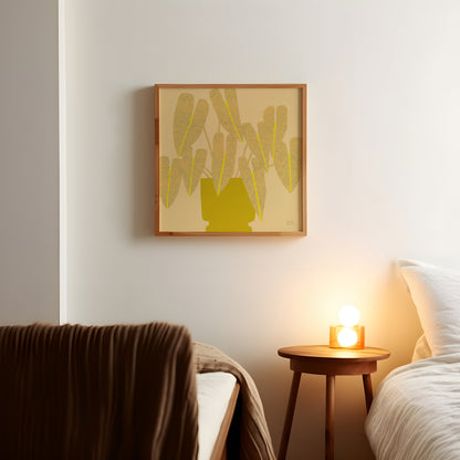 Yellow Houseplant Print